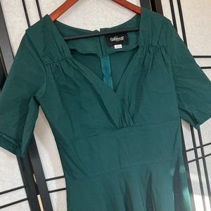 Collectif Green dress retro style UK20 US18
